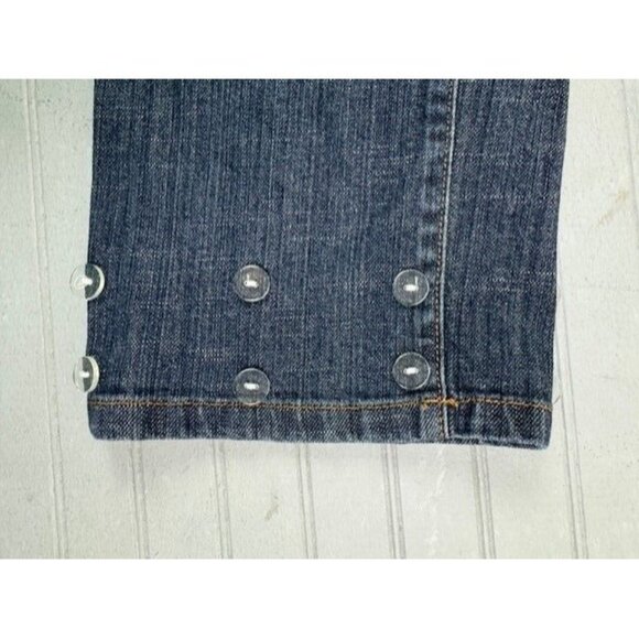 Metro 7 Womens Size 8 Jeans Crop Capri Low Rise Stretch Med Wash - Picture 5 of 5